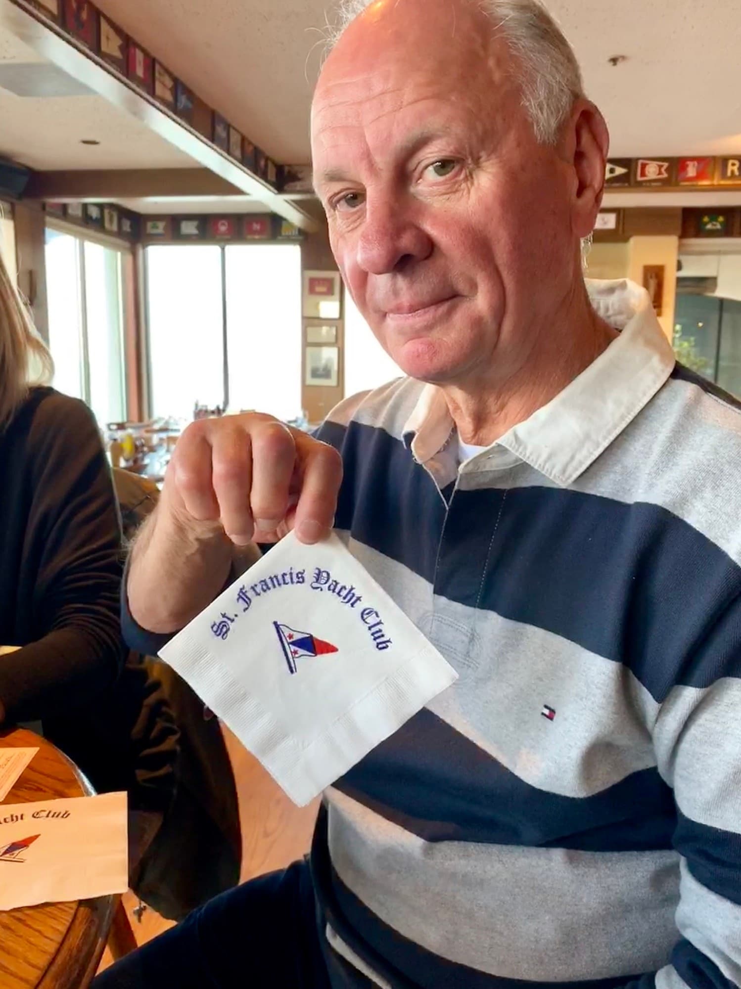 An LSYC member at the St. Francis Yacht Club